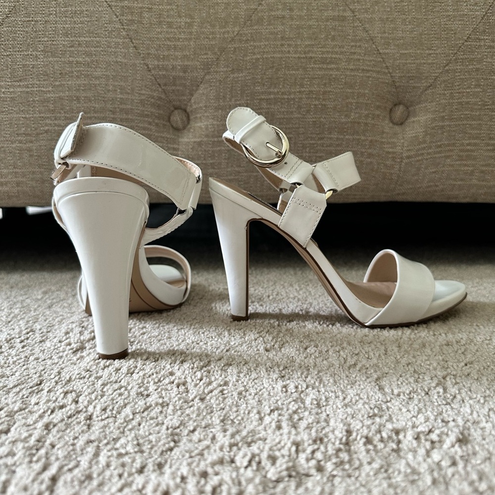 White Heeled Sandals